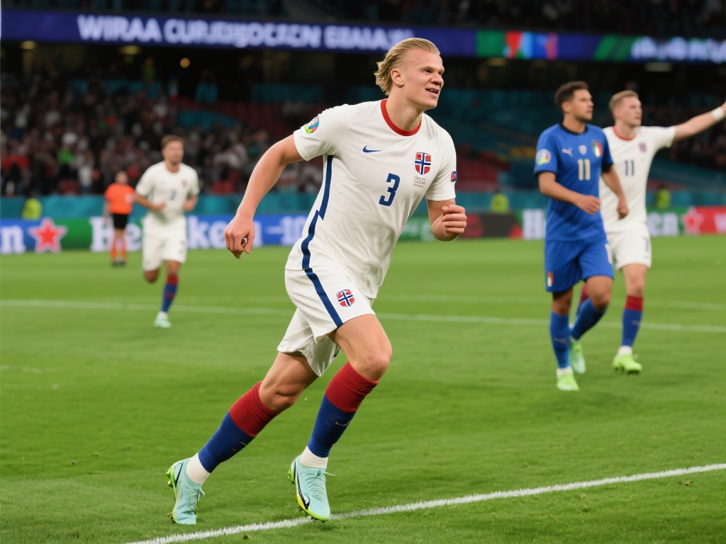 挪威国家队在世界杯预选赛的关键一战中，以